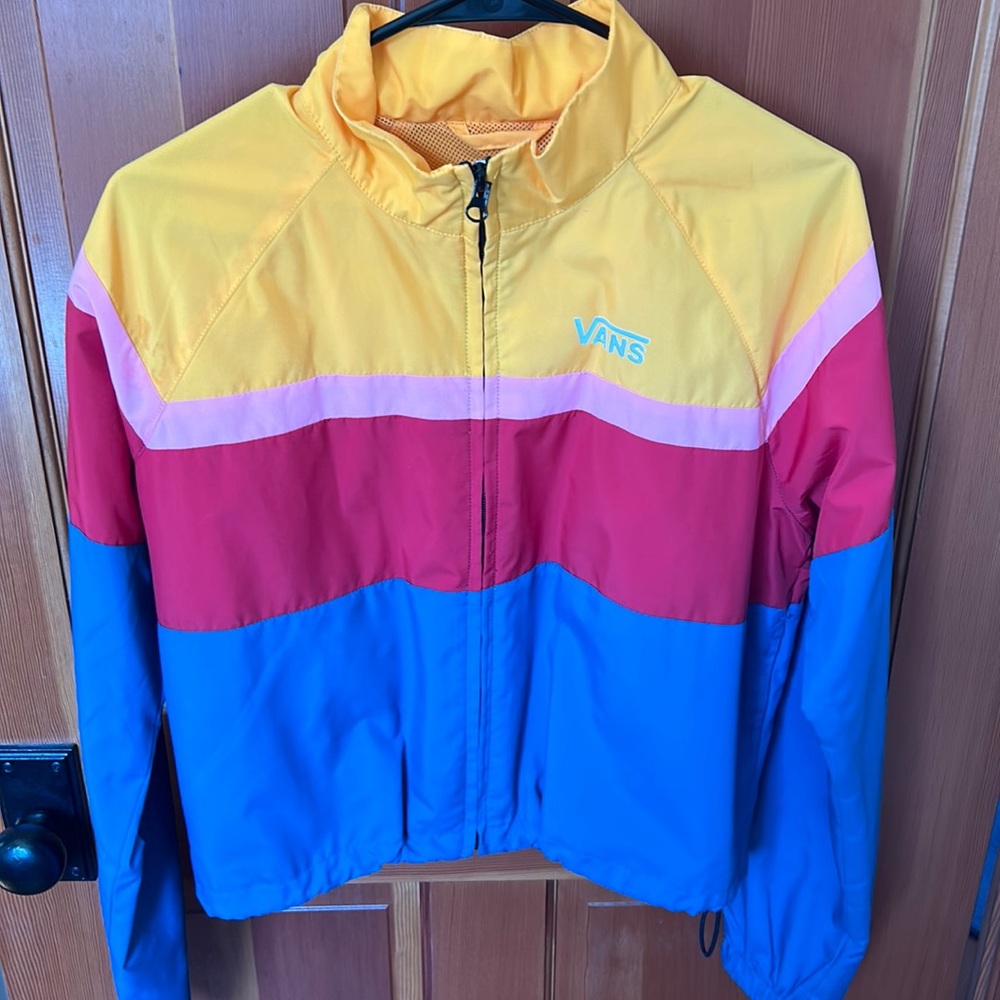 Multicolored vans slicker jacket